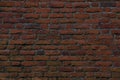 Wall made of red bricks, nice wallpaper or background Royalty Free Stock Photo