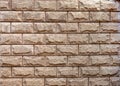 Wall made from sandstone bricks Royalty Free Stock Photo