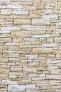 Wall made from sandstone bricks Royalty Free Stock Photo