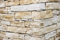 Wall made from sandstone bricks Royalty Free Stock Photo