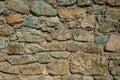Wall made of stones forming a singular background in Monsanto