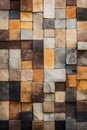 a wall made up of many different colored blocks Royalty Free Stock Photo