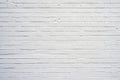 Wall made of white painted bricks Royalty Free Stock Photo