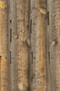 Wall maden of wooden planks Royalty Free Stock Photo