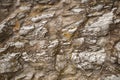 Wall masoned out of calcareous sandstone Royalty Free Stock Photo