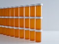Wall of Medicine Bottles Royalty Free Stock Photo