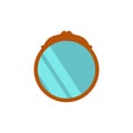 wall mirror flat icon. Element of furniture colored icon for mobile concept and web apps. Detailed wall mirror flat icon can be