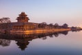 Wall and Moat, Forbidden City, Beijing Royalty Free Stock Photo