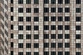 Wall of modern building with windows. Facade exterior of city estate Royalty Free Stock Photo