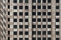 Wall of modern building with windows. Facade exterior of city estate