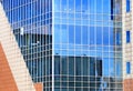 Wall of modern high-tech style building Royalty Free Stock Photo