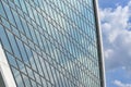 Wall of modern office building from glass and metal Royalty Free Stock Photo