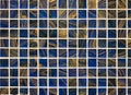 Wall mosaic small mother-of-pearl squares