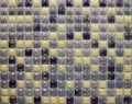 Wall mosaic small mother-of-pearl squares