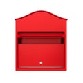 Wall Mount Mailbox Isolated Royalty Free Stock Photo