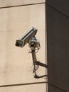 Wall mounted CCTV camera Royalty Free Stock Photo