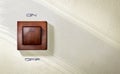 Wall-mounted light switch Royalty Free Stock Photo