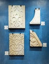 Wall mounted relics on display in the Hassan II Mosque Museum in Casablanca, Morocco.