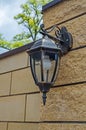 Wall mounted street lamp Royalty Free Stock Photo