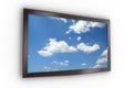 Wall-mounted stylish LCD TV Royalty Free Stock Photo