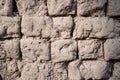 Wall from mud bricks or clay bricks Royalty Free Stock Photo