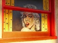Wall Mural, Graffiti, Street Art, Marilyn Monroe Royalty Free Stock Photo