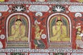 A wall mural within the Sri Lankathilaka Rajamaha Viharaya