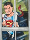 Wall mural, Superman