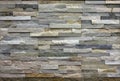 Wall of natural stone blocks of gray Royalty Free Stock Photo