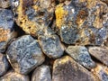 Wall of nature stones Royalty Free Stock Photo