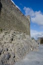 Wall Near the Entrance of Cahir Castle in Ireland Royalty Free Stock Photo