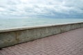 A wall near the sea Royalty Free Stock Photo