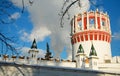 Wall of Novodevichy Convent in Moscow Royalty Free Stock Photo