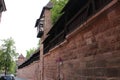 Wall of Nuremberg Castle in Germany Royalty Free Stock Photo