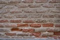 Wall of old brown and red bricks. Abstract background texture Royalty Free Stock Photo