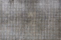 wall of old dirty white mosaic. abstract grunge background Royalty Free Stock Photo