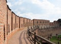 The wall of the old fortress of a medieval castle in Lutsk