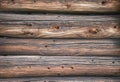 Wall of an old log house. Royalty Free Stock Photo