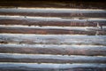 Wall of an old log house