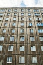 Wall of the old residential high-rise building