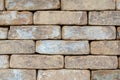 Wall of an old uneven brown brick. background Royalty Free Stock Photo