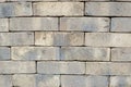 Wall of an old uneven brown brick. background Royalty Free Stock Photo