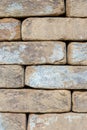 Wall of an old uneven brown brick. background Royalty Free Stock Photo