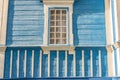 Wall of old wooden orthodoxy church - Ukraine. Royalty Free Stock Photo