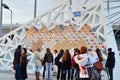 Wall with Olympic medals in Olympic park, Sochi, Russian Federation