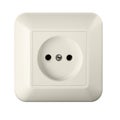 Wall outlet isolated with clipping path Royalty Free Stock Photo