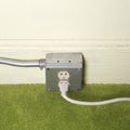 Wall outlet socket. Royalty Free Stock Photo