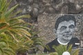 Wall paint of Priest JoÃÂ£o Vieira Caetano in Ponta do Sol, Madeira