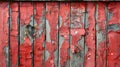 The wall is painted on an old wooden frame with a red background. Royalty Free Stock Photo