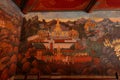 Wall painting at The Grand Palace, Bangkok, Royalty Free Stock Photo